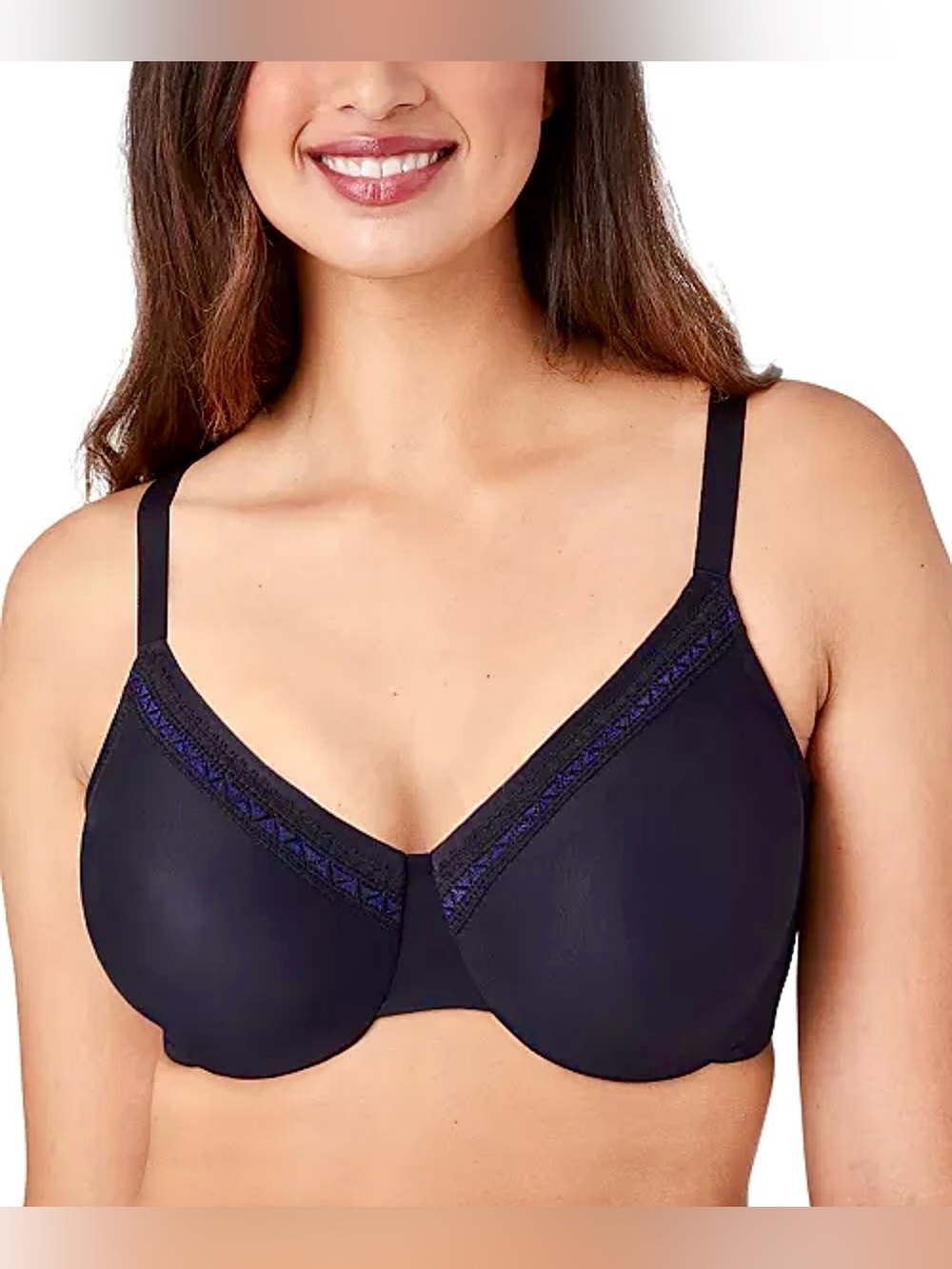 •Wacoal 44F Black Perfect Primer Underwire Bra! NEW!
